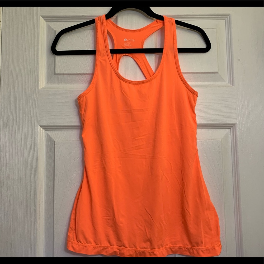 Used Zella Neon Orange Racerback XS/TP